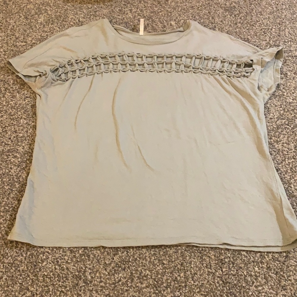 Green top with detail